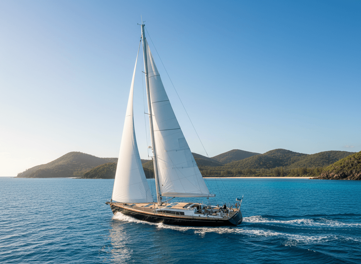 Sailing Yacht in the Whitsunday Islands
