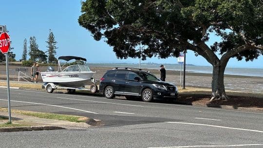 Quintrex 430 Being Towed